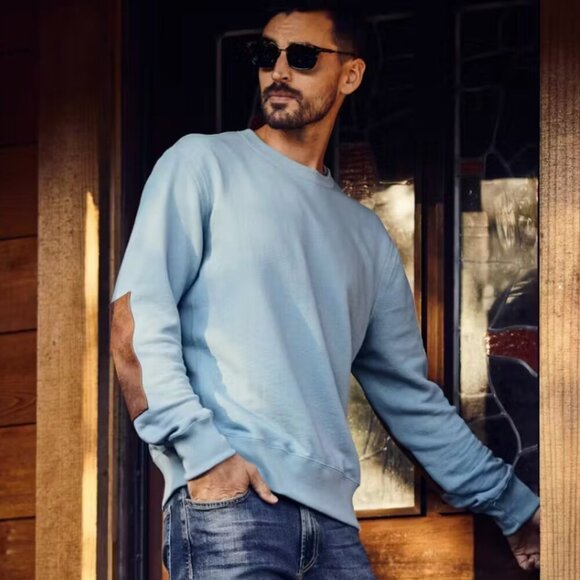 Billy Reid Dover Sweatshirt in Blue Size Small - Picture 1 of 8